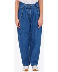 Loewe - Wide-Leg Cargo Jeans - Lyst