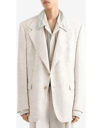 Dolce & Gabbana - Single-Breasted Tweed-Effect Linen-Blend Jacket - Lyst