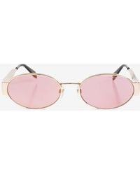 Marc Jacobs - Classic Logo Round Sunglasses - Lyst