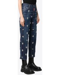 DSquared² - Boston Crystal Flies Jeans - Lyst
