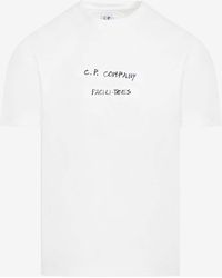 C.P. Company - Graphic-Printed Crewneck T-Shirt - Lyst