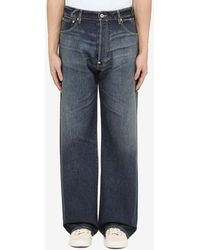 KENZO - Classic Straight-Leg Washed Jeans - Lyst