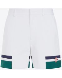 Casablancabrand - Logo-Patch Tailored Shorts - Lyst