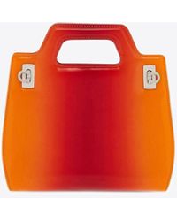 Ferragamo - Mini Wanda Leather Ombre Top Handle Bag - Lyst