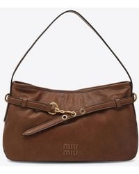 Miu Miu - Medium Aventure Nappa Leather Shoulder Bag - Lyst