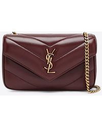 Saint Laurent - Mini Loulou Quilted Leather Crossbody Bag - Lyst