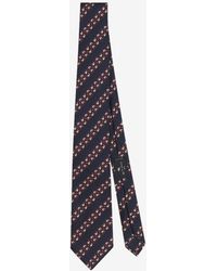 Etro - Paisley Stripe Silk Tie - Lyst