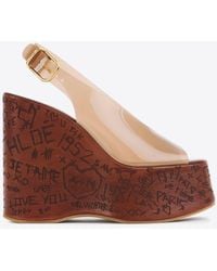 Chloé - Maxime Wedge Sandals - Lyst