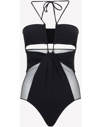 Nensi Dojaka - One Piece Swimsuit With Cut-Outs - Lyst