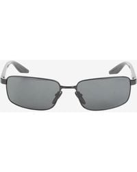 Prada - Logo Rectangular Sunglasses - Lyst