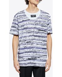 Balmain - Printed Short-Sleeved T-Shirt - Lyst