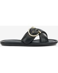 Ferragamo - Elyzia Nappa Leather Slides - Lyst