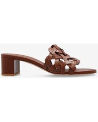 Gianvito Rossi - Amalfi 45 Calf Leather Mules - Lyst