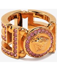 Versace Medusa Greca Bar Ring - Gold