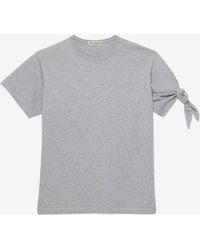 JW Anderson - Crewneck T-Shirt With Knotted-Sleeve - Lyst