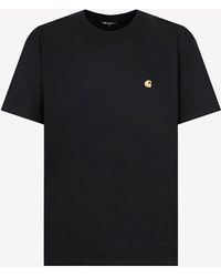Carhartt - Logo Embroidery Chase T-Shirt - Lyst