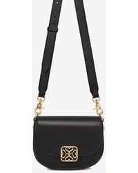 Strathberry - Mini Bay Calf Leather Crossbody Bag - Lyst