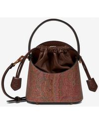 Etro - Small Arnica Saturno Paisley Jacquard Bucket Bag - Lyst