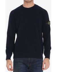 Stone Island - Micro Stitch Crewneck Sweatshirt - Lyst