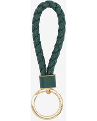 Bottega Veneta - Intrecciato Leather Key Ring - Lyst