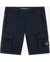 Stone Island - Compass Patch Cargo Shorts - Lyst
