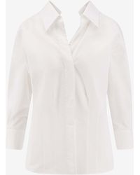 Givenchy - Slashed Long-Sleeved Poplin Shirt - Lyst
