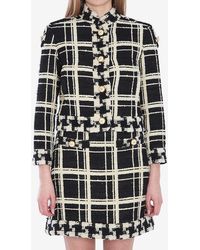 Valentino - Mossi Wool-Blend Tweed Jacket - Lyst
