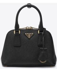 Prada - Promenade Saffiano Leather Handbag - Lyst