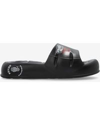 KENZO - Logo Puffer Slides - Lyst