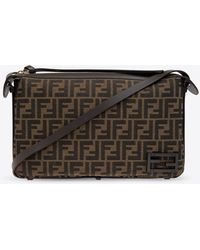 Fendi - Medium Simply Ff Jacquard Shoulder Bag - Lyst