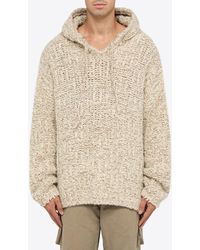 ERL - Wool-Blend Knitted Hooded Sweater - Lyst