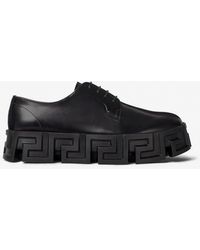 Versace - Greca Labyrinth Lace-Up Derby Shoes - Lyst