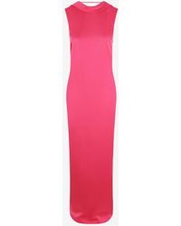 Versace - Cowl Sleeveless Maxi Dress - Lyst