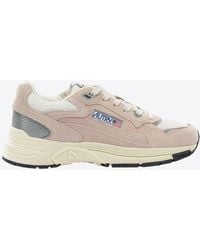 Autry - Hyperway Suede And Mesh Low-Top Sneakers - Lyst
