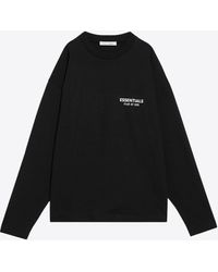 Fear Of God - Logo Print Crewneck Sweatshirt - Lyst