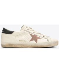 Golden Goose - Super-Star Leather Low-Top Sneakers - Lyst
