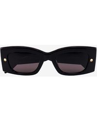 Alexander McQueen - Spike Studs Rectangular Sunglasses - Lyst