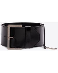 Prada - Brushed Leather Wrist Strap - Lyst