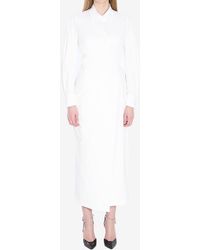 Max Mara - Balzac Long-Sleeved Midi Shirt Dress - Lyst
