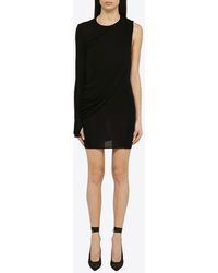 ANDREADAMO - Draped One-Shoulder Mini Dress - Lyst