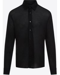 Tom Ford - Semi-Sheer Silk Shirt - Lyst
