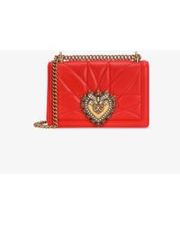 Dolce & Gabbana - Medium Devotion Quilted Nappa Leather Shoulder Bag - Lyst