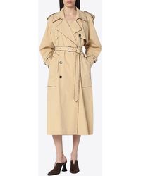 Dries Van Noten - Double-Breasted Trench Coat - Lyst