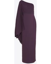 Solace London - Lillia One-Shoulder Plisse Maxi Dress - Lyst