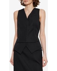 McQueen - Wool Tailored Vest - Lyst