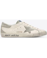 Golden Goose - Super-Star Leather Low-Top Sneakers - Lyst