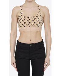 Marine Serre - All Over Moon Cropped Top - Lyst