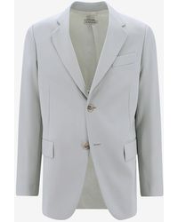 Lanvin - Wool Single-Breasted Blazer - Lyst