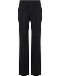 McQueen - Pinstripe Wool Tailored Pants - Lyst
