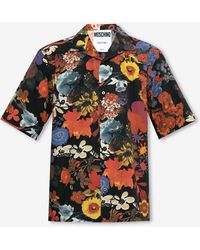 Moschino - Floral Print Short-Sleeved Shirt - Lyst
